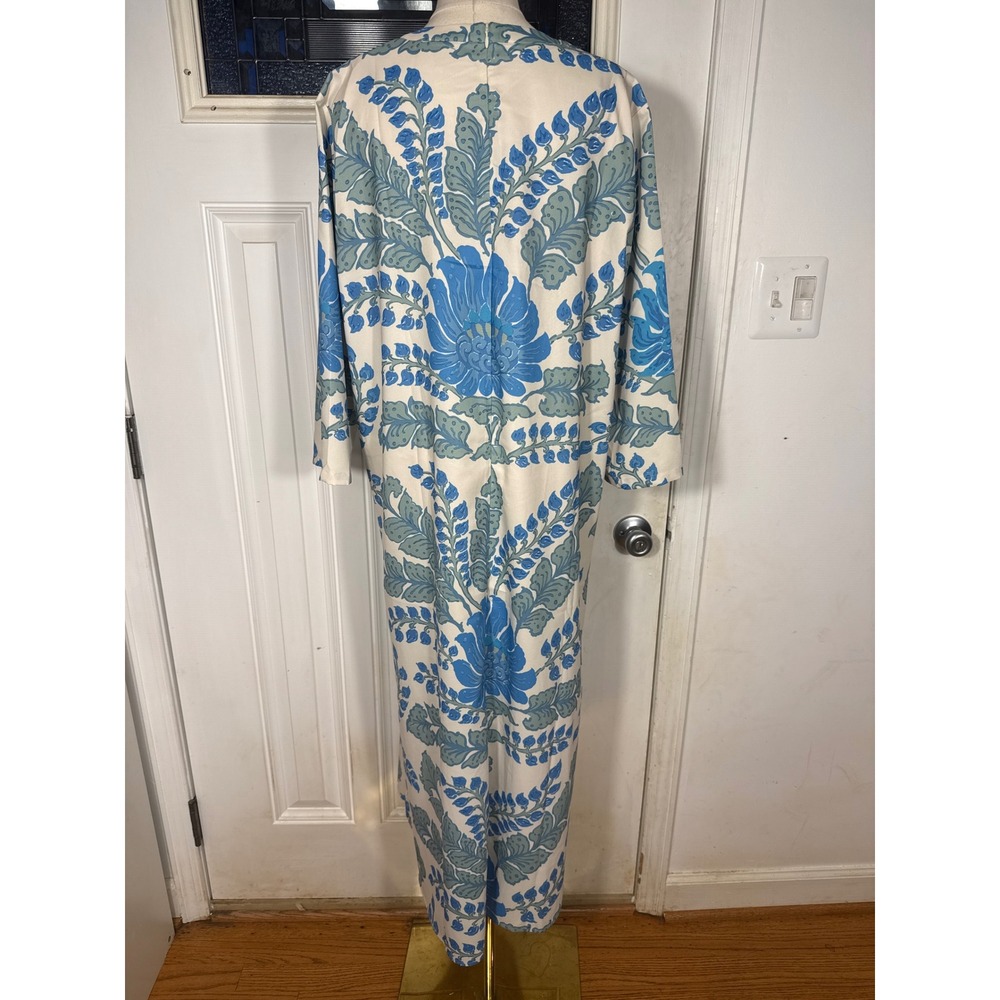 TUCKERNUCK 'Jamie' midi chinoiserie- inspired botanical Floral shift dress Sz XL - Picture 7 of 14